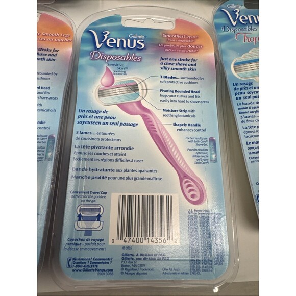 Gillette Venus Disposables LOT OF 18 - 6 Packs Tropical Smooth Legs Fresh Scent - Picture 13 of 14